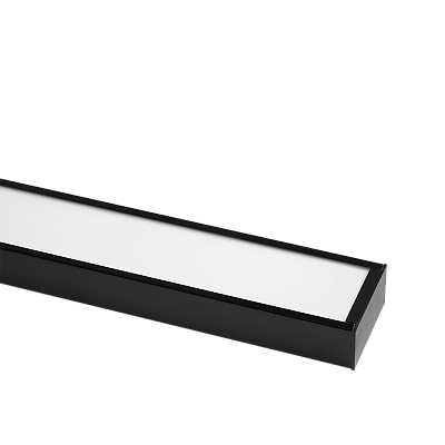 Светильник светодиодный накладной PSO-01 24w 4000K BLACK 1200х70 IP40
